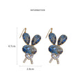 Load image into Gallery viewer, [Kairin Series] ★Earrings★ Earrings Pair Ladies Accessories Rabbit Rabbit Blue Blue Cute
