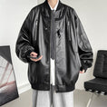 Load image into Gallery viewer, [YOULIN Series]★Jacket★ 3color PU Unisex Men's Large Size Cool Black Beige Dark Brown
