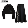 Load image into Gallery viewer, [LHSEN Series] ★China style skirt★ Bottoms Designed Easy to match Black Retro
