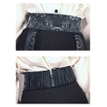 Load image into Gallery viewer, [Ancient monster house---Shanhai-kei series] ★China style skirt★ Velvet with belt Thick Black Black S M L XL
