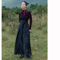 Load image into Gallery viewer, [Big Blue Dragon Series]★China style trousers★Bottoms Gaucho pants Loose Casual Black Black
