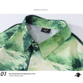 Load image into Gallery viewer, [Escaped Earth Series]★Shirt★ Long sleeve shirt tops oil painting style unisex men's ML XL 2XL Green Green
