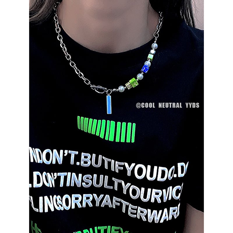 [yyds genderless series] ★Necklace★ Accessory switching color colorful unisex