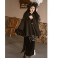 Load image into Gallery viewer, [Kishiki series] ★Outer★ Cloak Easy to match tops Black Black Improves temperament SML
