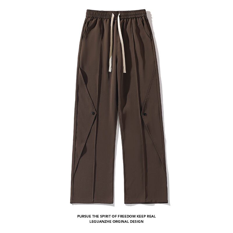 [BIGEMAN Series] ★Casual Pants★ 2color Bottoms Trousers Men's Large Size Cool Coffee Color Black