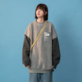 Load image into Gallery viewer, [Fujiiman Series]★Sweater★ 4color fake layered tops unisex men's color scheme cute
