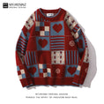 Load image into Gallery viewer, [MYJRENNZ Series] ★Sweater★ 2color Tops Christmas Unisex Men's Hat Plaid Pattern
