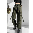 Load image into Gallery viewer, [Tomato Series]★Casual Pants★ 2color Bottoms Trousers Black Green Autumn Clothes Easy to Match
