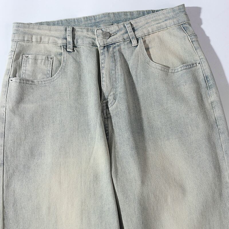 [BIGEMAN Series] ★Denim pants★ Bottoms, pants, unisex, men's, large size, cheap, easy to match