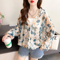 Load image into Gallery viewer, [YIDIEQING Series] ★Thin outerwear★ 2 colors Sun protection, air conditioning protection, women's, floral pattern, thin summer clothes
