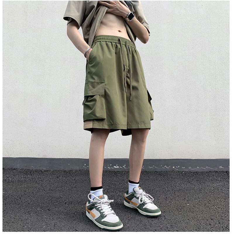 [BIGEMAN Series] ★Shorts★ 4color Bottoms Short Length Pants Unisex Men's Large Size Casual Pants