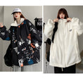 Load image into Gallery viewer, [Demon King Series]★Outerwear that can be worn on both sides★ 2color white or black graffiti coat Unisex Unique fashion
