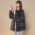 Load image into Gallery viewer, [CHAOMEICHEN series]★Jacket★ 3color outerwear stadium jacket unisex men's plaid color scheme
