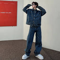 Load image into Gallery viewer, [Image Series]★Setup★ Jacket + Trousers 2-piece set Unisex Men's Denim Spring Clothes Stylish
