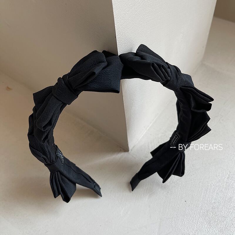 [FOREARS Series] ★Headband★ 3color Hair Ornament Ladies Accessories Ribbon Black Brown Green