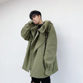 Load image into Gallery viewer, [Coolman Series]★Outerwear★ 2color Unisex Men's Casual Loose Green Black Green Black
