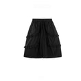 Load image into Gallery viewer, [Daiseiryusu Series] ★Shorts★ Short pants, pants, bottoms, cotton, easy to match, with design, black
