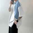 Load image into Gallery viewer, [DIANCUI Series]★POLO Shirt★ Tops 2color Plaid Unisex Men's Switching White Black
