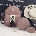 Load image into Gallery viewer, [Trendy Shop Series]★3-piece set bag★ 3color rucksack + circle bag + card bag super cheap cute
