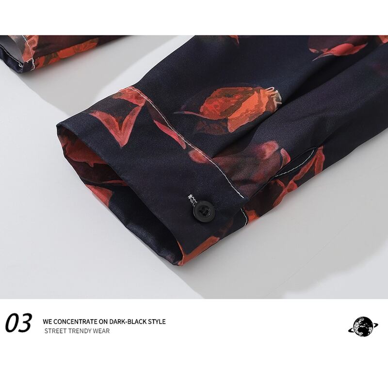 [Escape from Earth Series] ★Long Sleeve Shirt★ Tops Men's Couple Clothes Unisex Print ML XL 2XL Retro