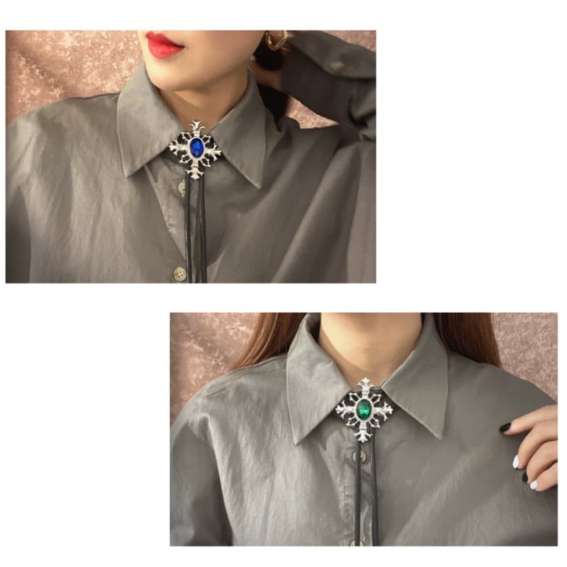 [PENGLUOKE series]★Loop tie★Necktie 5color Accessory Decoration Unisex Necklace Unique