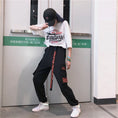 Load image into Gallery viewer, [Miyakoya Series] ★Casual Pants★ Sports Style Alphabet Bottoms Black Unisex Costume
