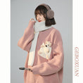 Load image into Gallery viewer, [Fujiiman Series] ★Sweater★ 3color Knit Tops Cartoon Unisex Men's Black Pink White
