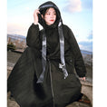 Load image into Gallery viewer, [Ancient Monster House---Kinryu Series] ★China style coat★ Cotton coat, thick, warm, winter clothes, long coat, black, black
