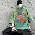 Gallery viewerに画像を読み込む, 【KCSJシリーズ】★半袖Tシャツ★ レトロ風 5color トップス Tシャツ 男女兼用 メンズ 大きいサイズ  アルファベット
