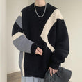 Load image into Gallery viewer, [Tiaota Series]★Sweater★ 3color Knit Tops Unisex Men's Color Scheme Retro Black Coffee Color Apricot
