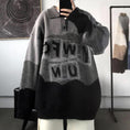 Load image into Gallery viewer, [Emeisa Series]★Sweater★ 3color Knit Tops Unisex Men's POLO Neck Alphabet
