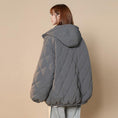 Load image into Gallery viewer, [Suikoishi Series] ★Winter Coat★ Cotton Coat Outerwear 3color Unisex Men's Gray Black White
