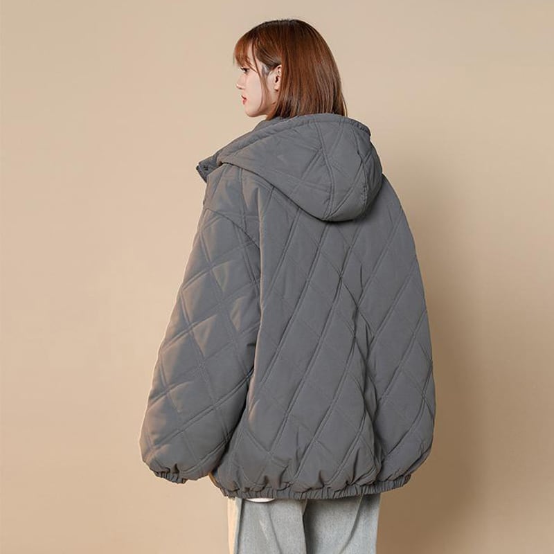 [Suikoishi Series] ★Winter Coat★ Cotton Coat Outerwear 3color Unisex Men's Gray Black White