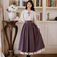 Load image into Gallery viewer, [Jonan Series]★Chinese style setup★ 5color shirt + skirt Red Green Purple Blue Black
