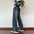 Load image into Gallery viewer, [Tiaota Series]★Denim Pants★ 3color Bottoms Casual Pants with Chain Unisex Men's Large Size
