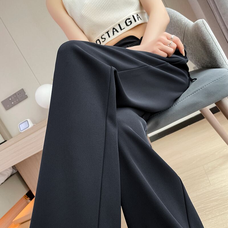 [Women's University 18 Series] ★China style pants★ 2color bottoms casual pants China button black black