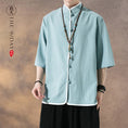 Load image into Gallery viewer, [JIUTIAN Series]★China style shirt★ Tops 3color Unisex Men's Large Size Simple Casual
