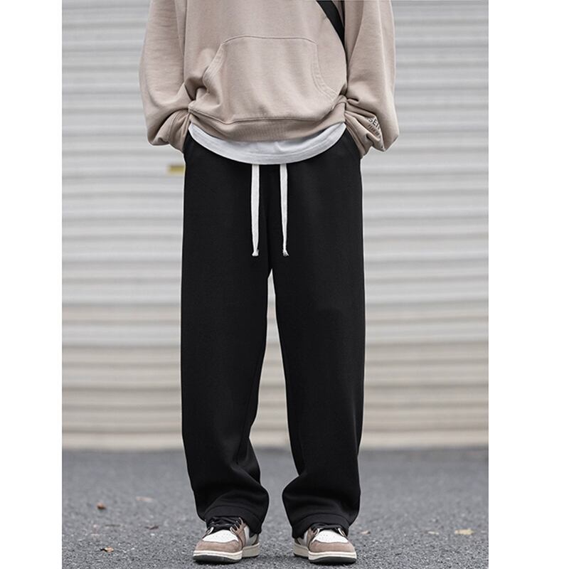 [BIGEMAN Series] ★Casual Pants★ 2color Bottoms Pants Unisex Men's Simple Black Light Gray