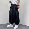 Load image into Gallery viewer, [YISHUO Series]★China Style Pants★Casual Pants Print Unisex Men's Black Black
