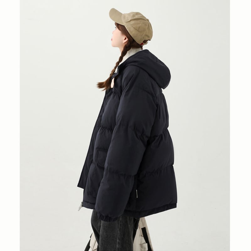 [Suikoishi Series] ★Winter coat★ Cotton coat outerwear 2color Unisex Men's Brown Navy ML XL 2XL