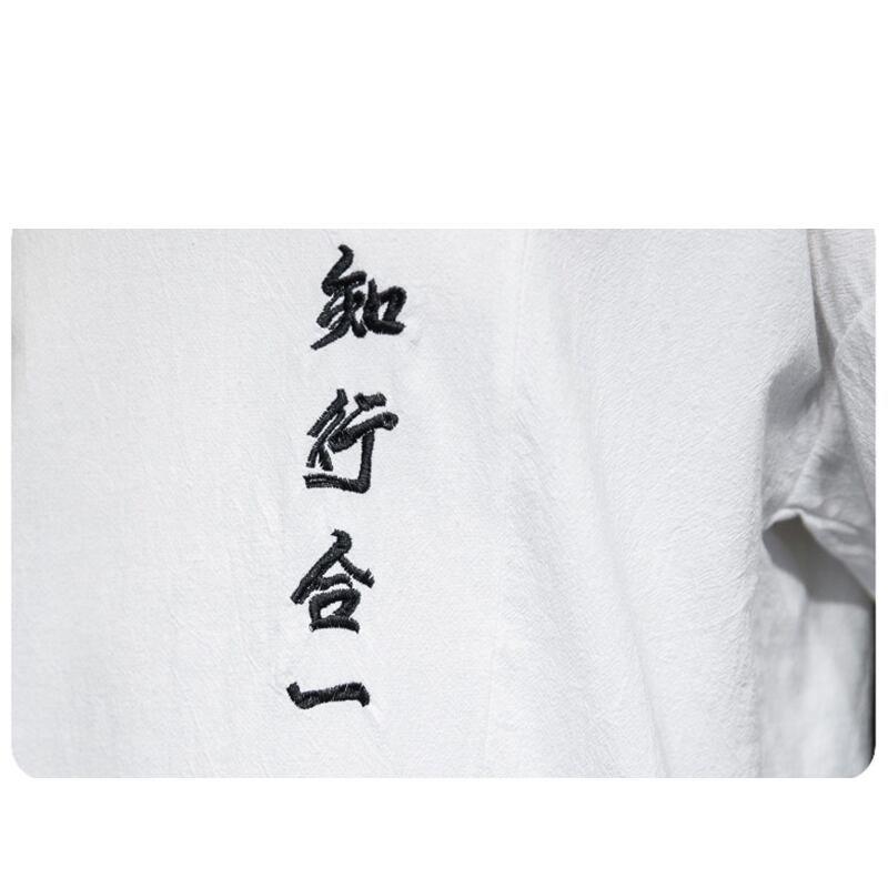 [JUNYI Series]★China style T-shirt★ Embroidery tops 4color Unisex Men's Large size Black White Green