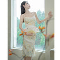 Load image into Gallery viewer, [Dust songs series] ★China style dress★ Setup, embroidery, party, wedding, date, photo shoot, summer clothes, improve your temperament
