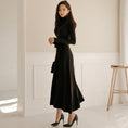 Load image into Gallery viewer, [Fumi Series]★Knit dress★ 2color long length commuting date office OL high neck slim
