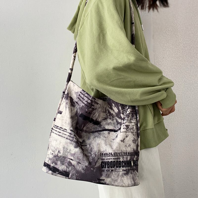 [NVERGUO Series]★Bag★ 3color Shoulder Bag Print Retro Cute Date Improves Temperament Easy to Match