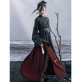 Load image into Gallery viewer, [Da Qinglong Shu Series] ★China style skirt★ Designed bottoms Hanfu skirt original wine red
