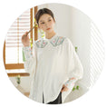 Load image into Gallery viewer, [HUAYUAN Series]★China-style shirt★ Tops, embroidery, ethnic style, improves temperament, easy to match with commuting, dating, etc.
