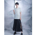 Load image into Gallery viewer, [Kyodo Series] ★China style gaucho pants★ Wide pants, unisex, couple clothes, men's, embroidery, dragon, elastic waist
