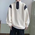 Load image into Gallery viewer, [Pvpvpv Series] ★Tops★ 3color Fleece lining Unisex Men's Black Beige Dark Gray Casual
