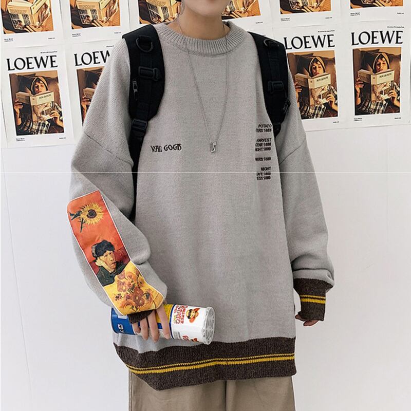 [Meiriyo Series] ★Sweater★ 3color Knit Tops Unisex Men's Beige Black Gray