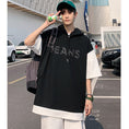 Load image into Gallery viewer, [MAITEYOU Series]★Parker★ 2color Tops Unisex Men's Large Size Faux Layered Short Sleeve Summer Clothes
